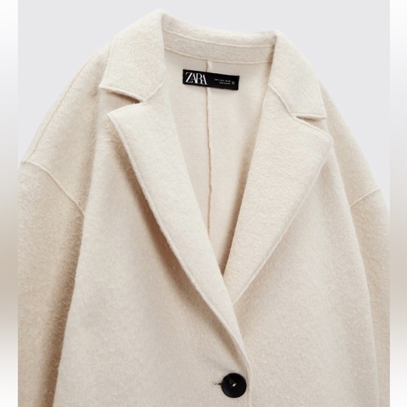 Zara Textured Coat - Picture 3 of 8